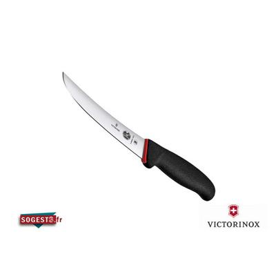 Couteau à Désosser VICTORINOX DUAL GRIP lame rigide 15 cm manche noir/rouge