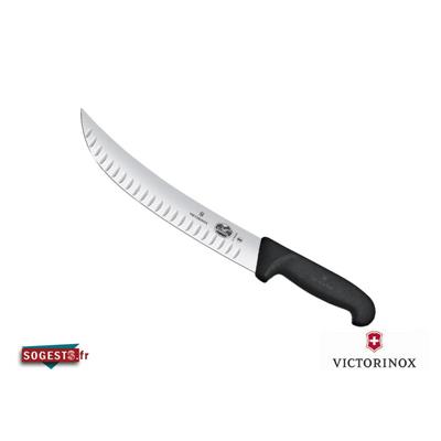 Couteau à Parer VICTORINOX lame courbée alvéolée 25 ou 31 cm manche noir