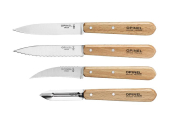Coffret OPINEL "LES ESSENTIELS DU CUISINIER" manches hêtre