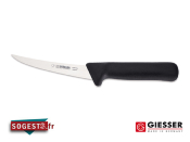 Couteau à désosser GIESSER-MESSER manche droit lame courbée rigide 13 ou 15 cm