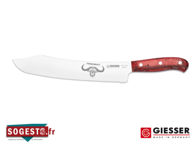 Couteau à trancher GIESSER PREMIUMCUT dentelé 25 cm red diamond