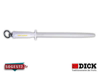 Fusil de boucher DICK "HYGIENIQUE" mèche ovale 30 cm manche blanc