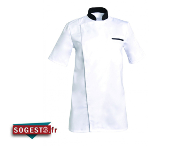 Veste de cuisine ALEX MC coton/poly manches courtes